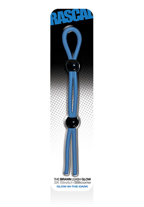 The Brawn Cock Leash Double Glow Blue