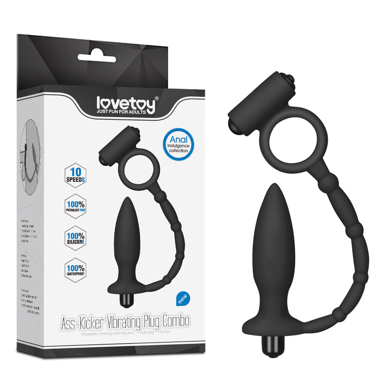 Ass-Kicker Vibrating Plug Combo