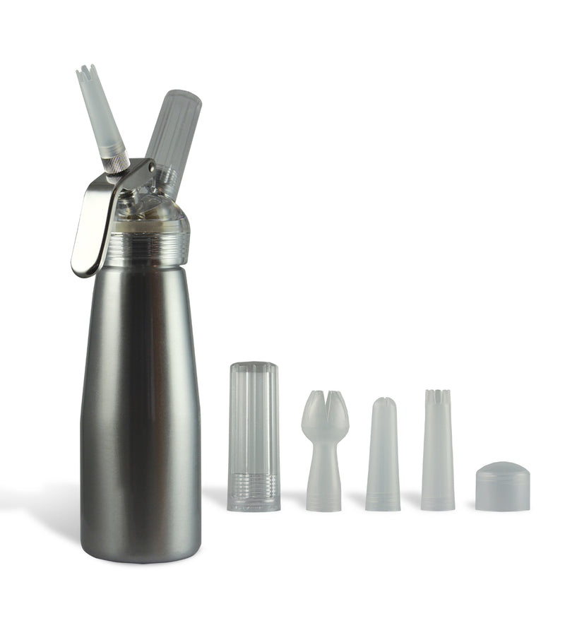 Special Blue 1/2 Pint Whip Cream Dispenser Silver