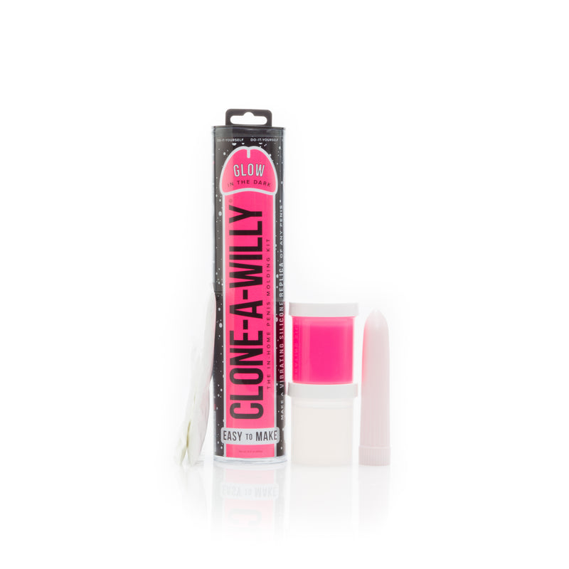 Clone a Willy Glow in the Dark Hot Pink