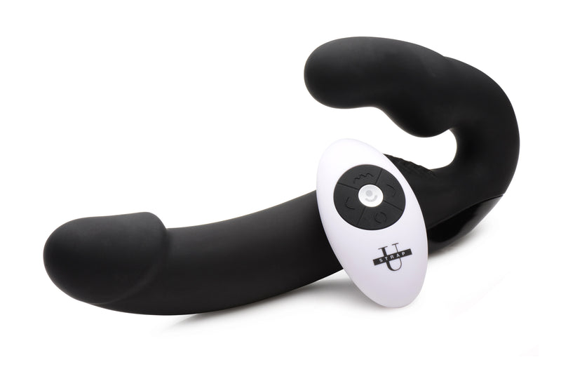 Urge Strapless Strap On With Remote Black