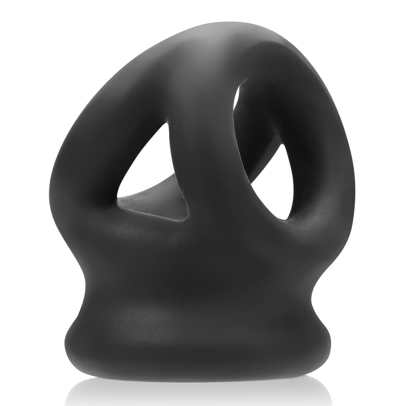 Tri Squeeze Cocksling Ballstretcher Black Ice