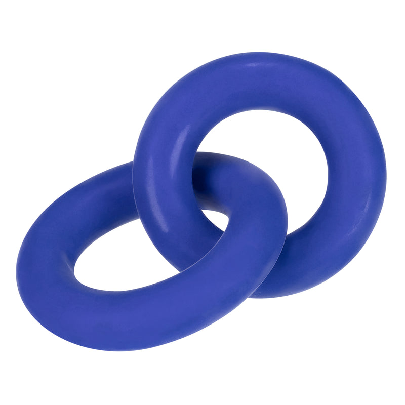 DUO Linked Cock/Ball Rings by Hunkyjunk Cobalt